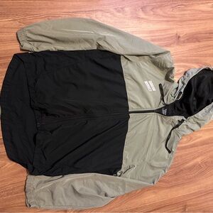 Hurley Black and Tan Windbreaker Jacket